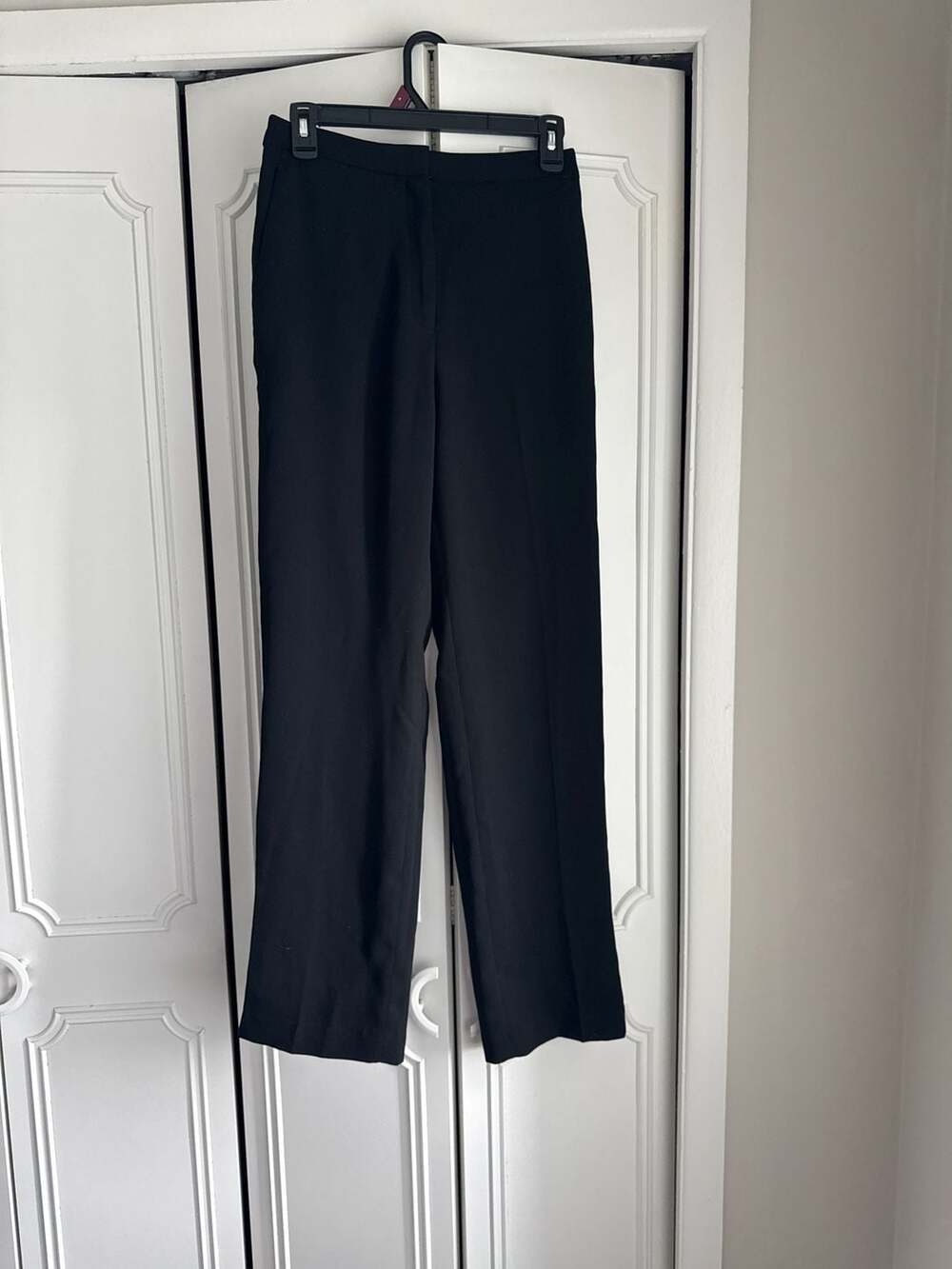 H&M Black Wide-Leg Dress Pants Trousers Size 4